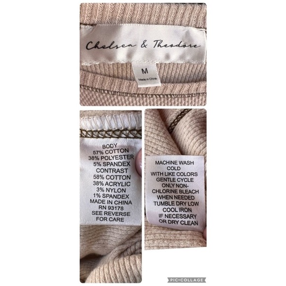 Chelsea and Theodore thermal boho top size medium - Picture 8 of 14